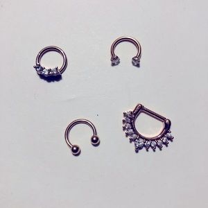 Rose Gold Septum Rings